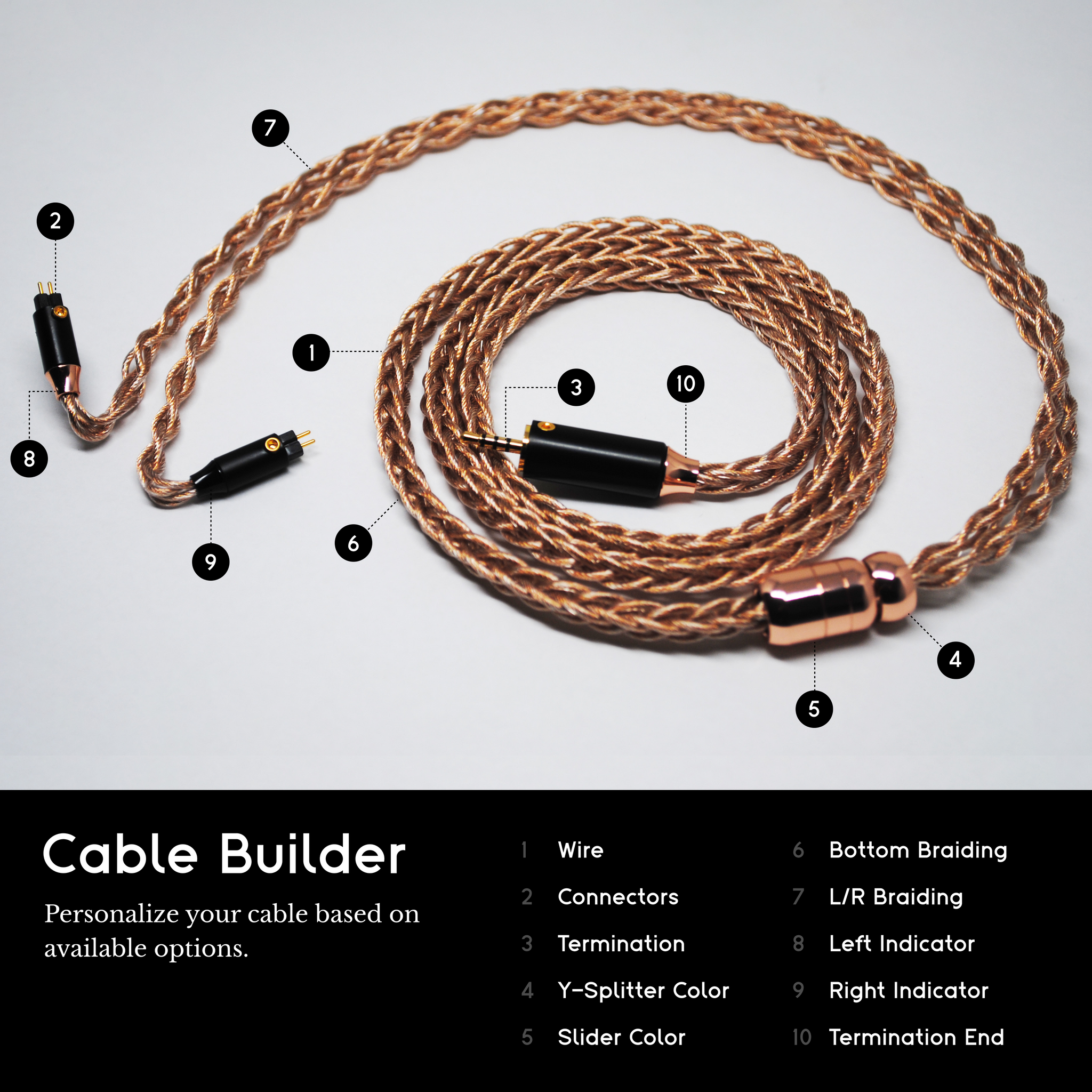 PLUSSOUND X8 Series Cable (IEM Version)